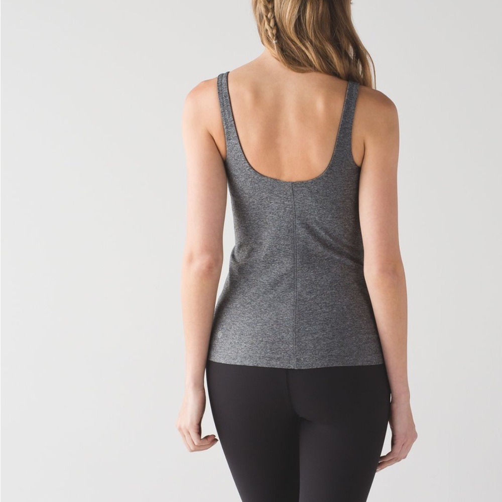 Lululemon Shirt - gray heather “Back at it Tank” - Picture 2 of 8